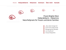 Tablet Screenshot of praxis-brigitte-okon.de